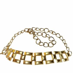 Vintage Goldtone Belt with Square Links